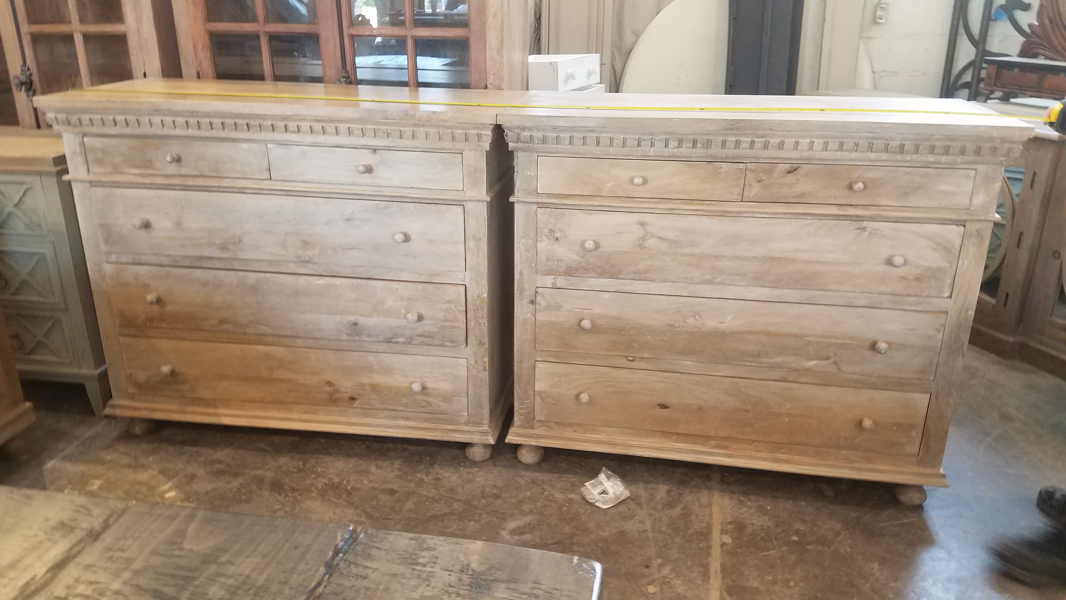 5 Drawer Teak Restoration Style Hardware Dresser Tuscany Designs